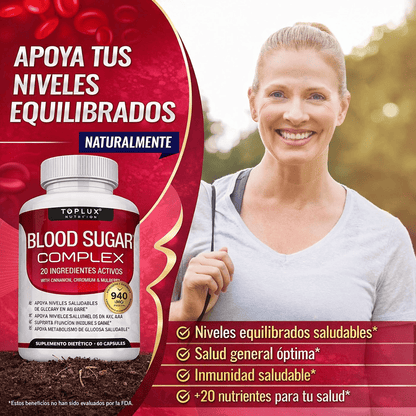 Complejo Bloqueador de Azúcar en Sangre con Canela y Cromo 60 Caps...