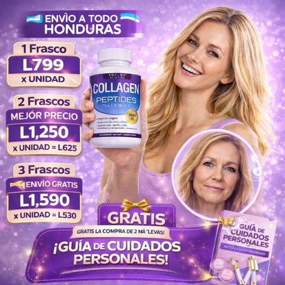 Toplux Multi Colágeno 1800mg 90 Cápsulas Complejo para Piel y Articulaciones